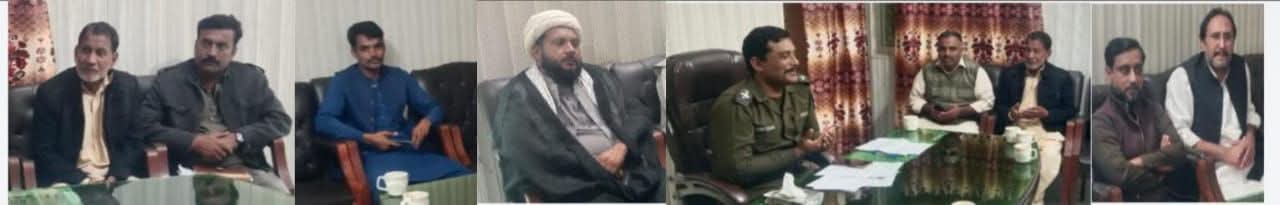 شیعہ علماء کونسل کی علامہ غلام عباس مقدسی کی قیادت میں ایس ایچ او تھانہ گڑھ مہاراجہ نیر عباس چٹھہ سے ملاقات