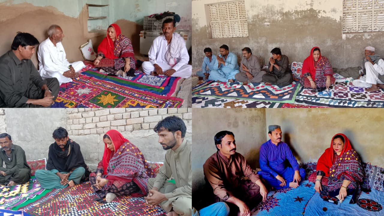 پاکستان مسلم لیگ (ن) کی قومی اسمبلی کی رکن نيلم کماری نے کنری، سامارو، بودر فارم اور آس پاس کے علاقوں کا دورہ کیا